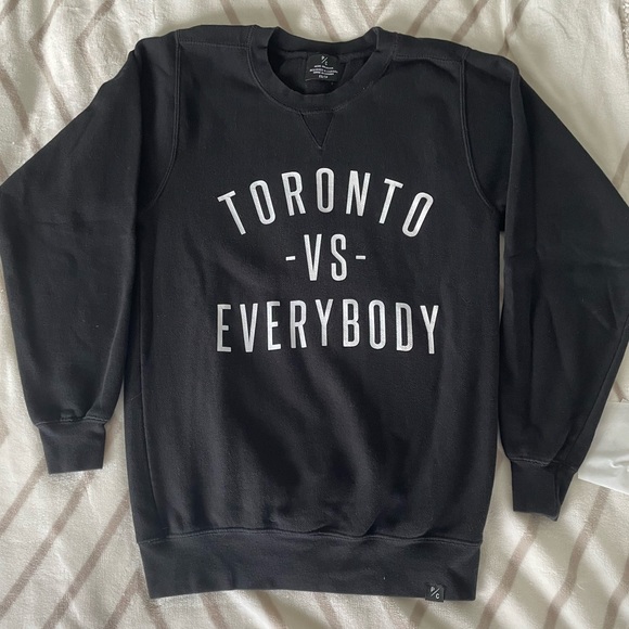 Loved, Peace Collective Black ‘Toronto vs. Everybody’ Crewneck Sweatshirt sizeXS - Picture 1 of 6